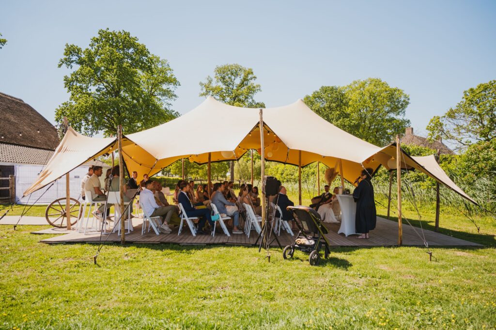 Stretchtent bruiloft 7,5x10,5m